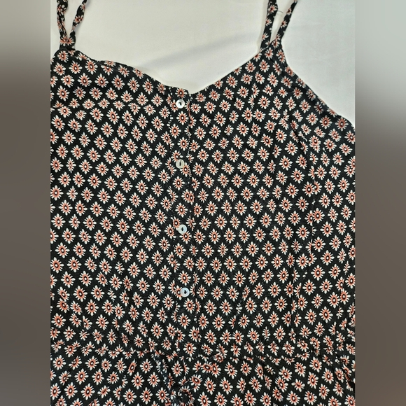 Up By Ultra Junior Pink Blue & Pink Floral Tank Top And Short Romper Size Large - Picture 3 of 12